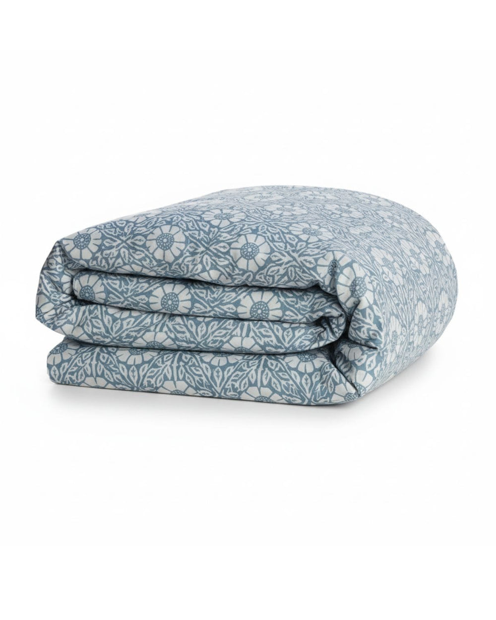 Folkness double duvet and cover in one in nyponros blue organic cotton collaboration with boråstapeter