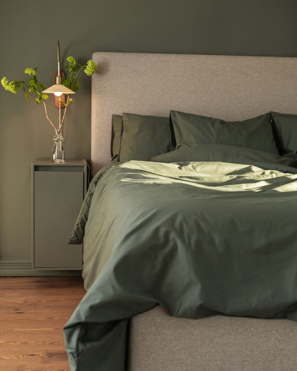 Folkness Sommartäcke Dubbel | Thyme green