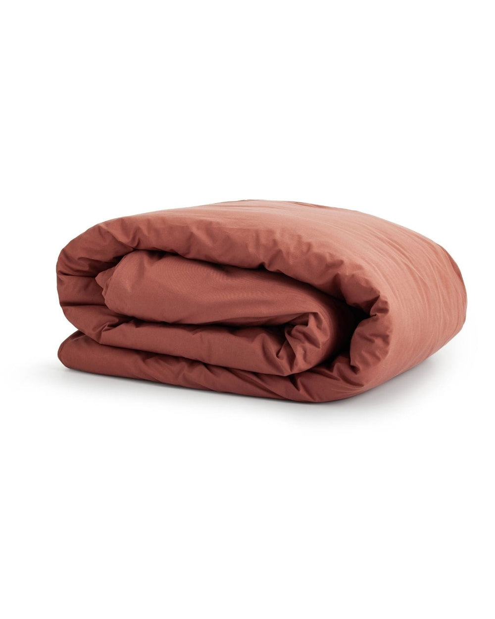 Folkness duvet and cover in one in copper rose organic cotton