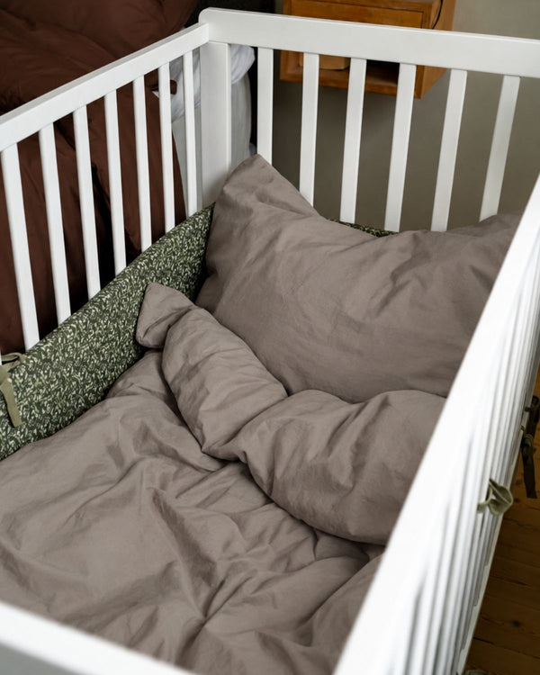 Spjälsängstäcke | Dark beige