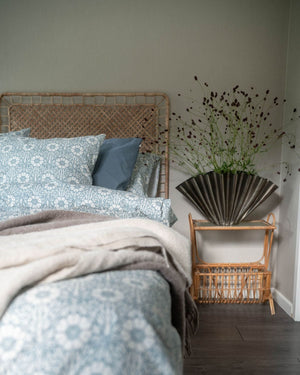 Dubbeltäcke & 2 örngott | Nyponros Blue