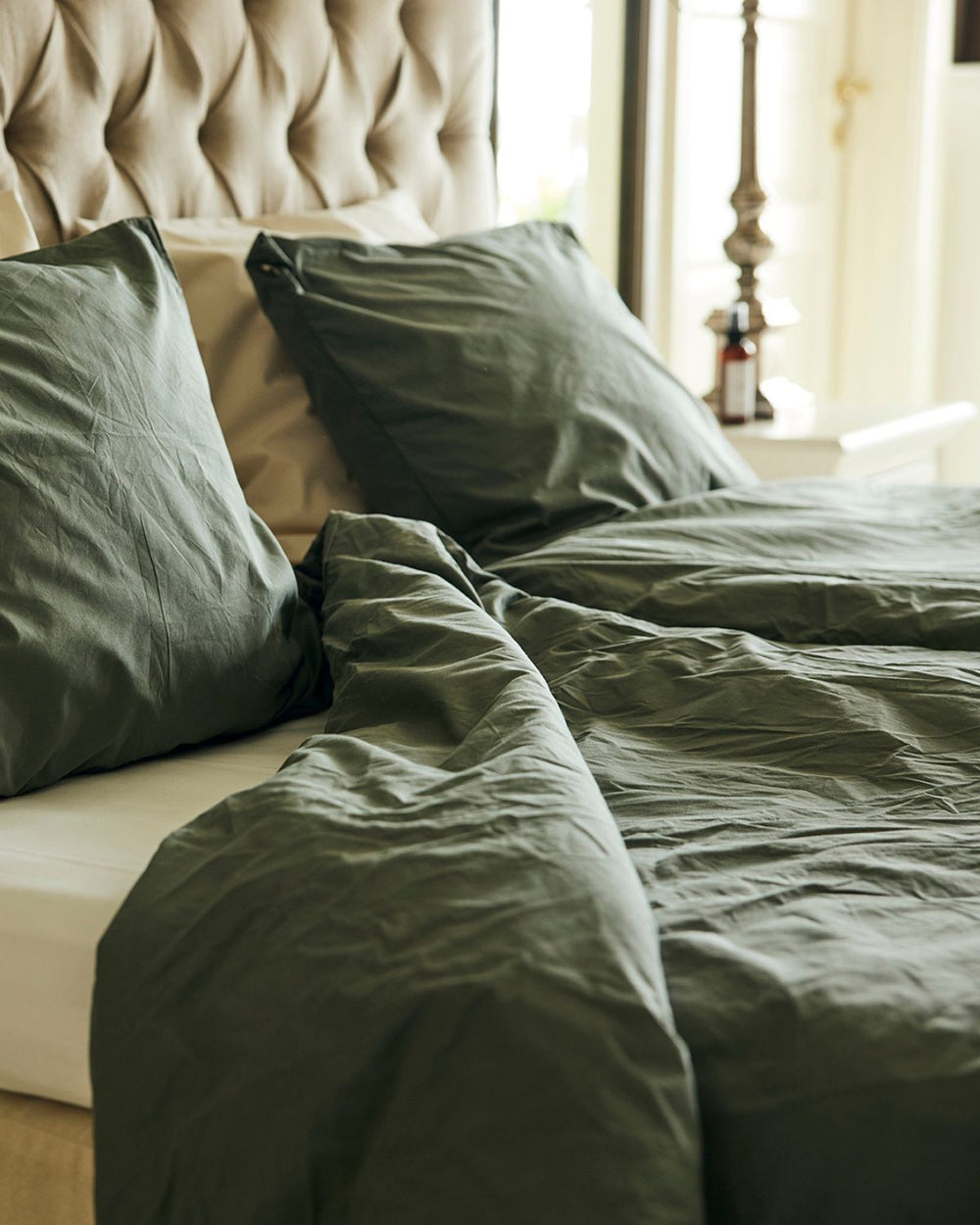 Dubbeltäcke & 2 Örngott | Thyme green