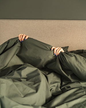 Folkness Dubbeltäcke | Thyme green