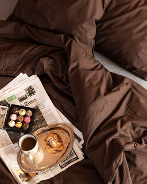 Folkness-täcke Outlet | Choco brown