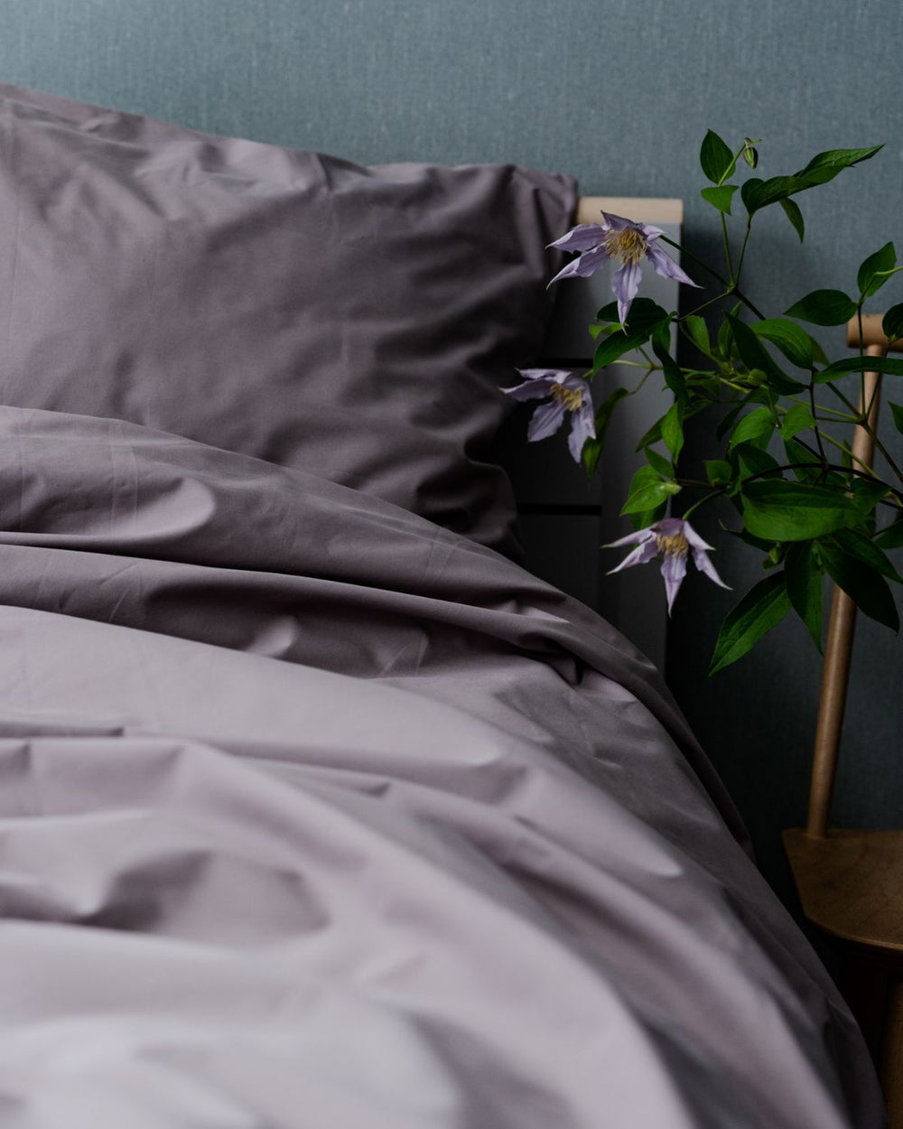 Folkness Sommartäcke Dubbel | Dove purple