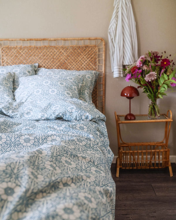 Folkness-täcke & 1 örngott | Nyponros Blue