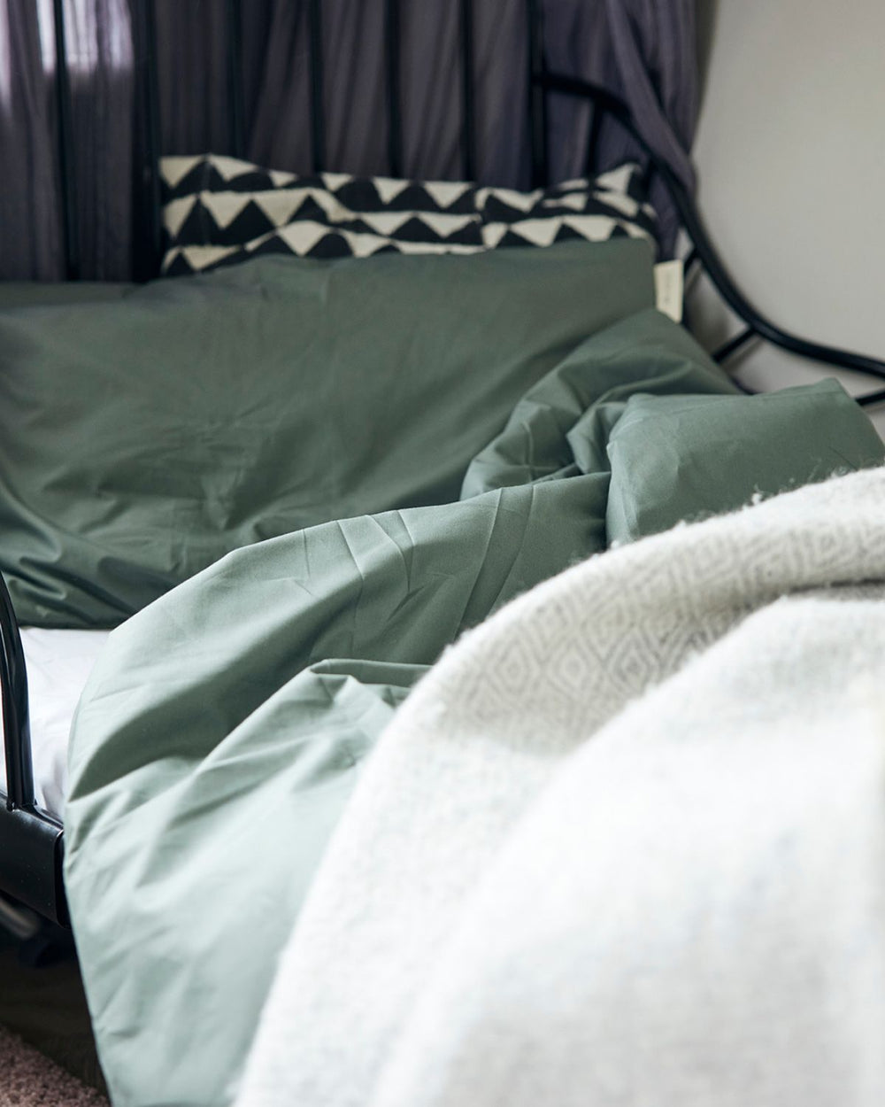 Jr Folkness-täcke | Thyme green