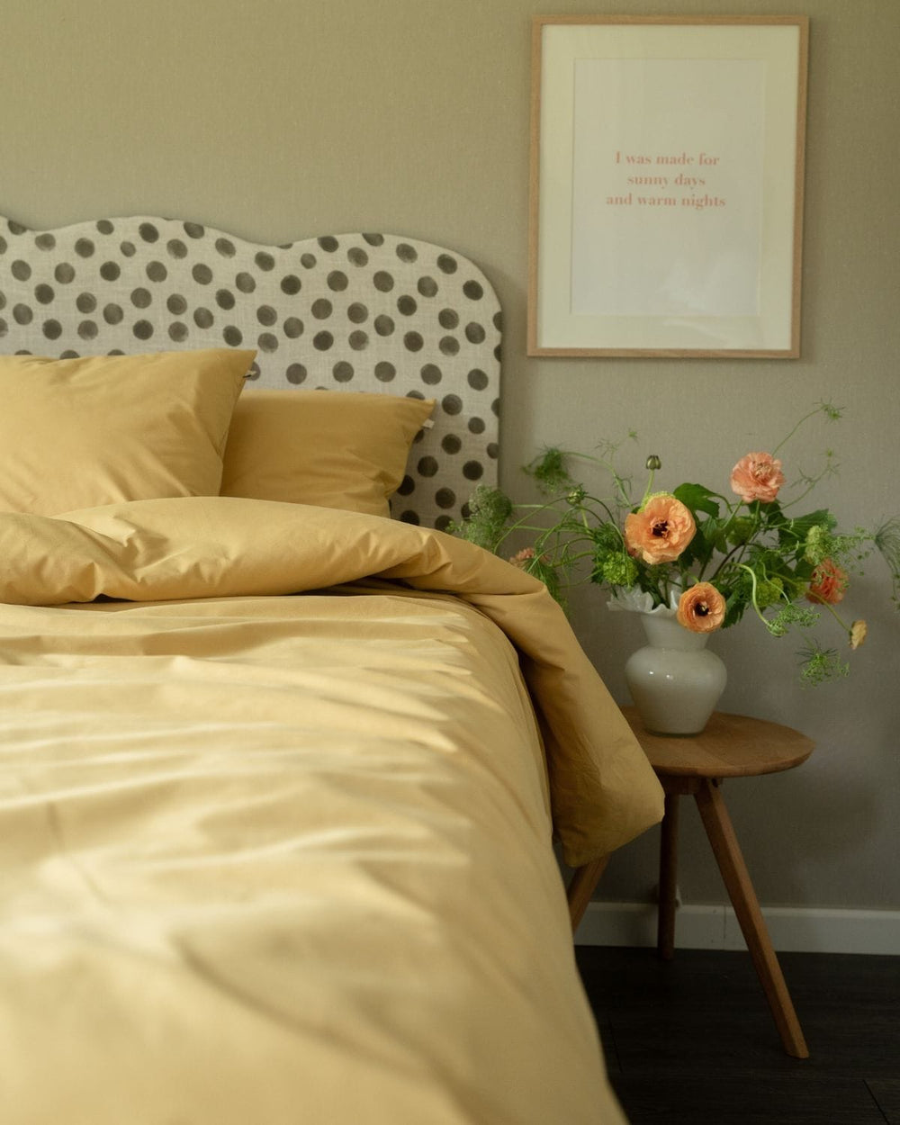 Folkness-täcke & 1 örngott | Leaf yellow