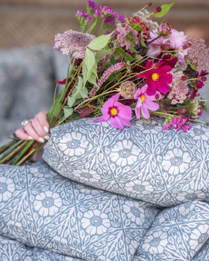 Dubbeltäcke & 2 örngott | Nyponros Blue