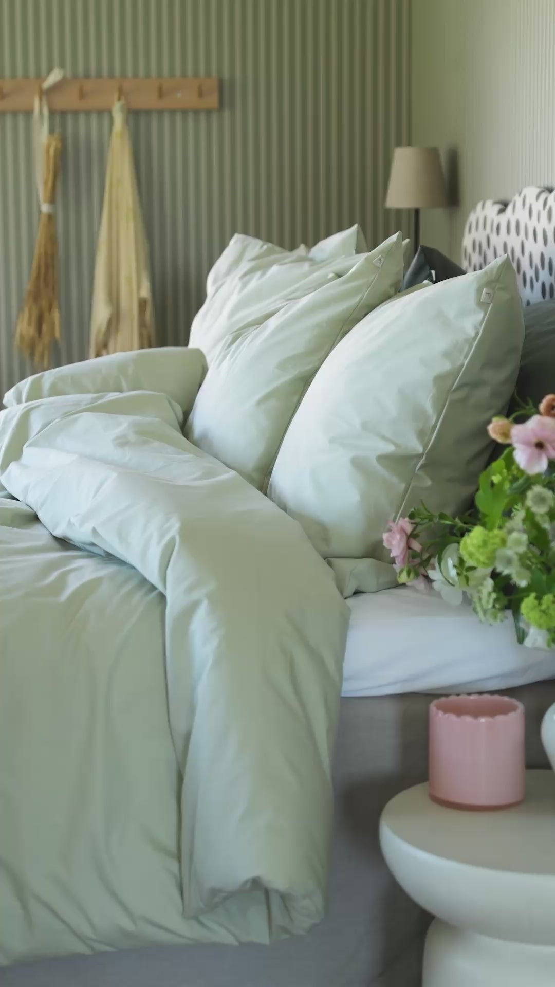 folkness Haze green duvet and cover in one